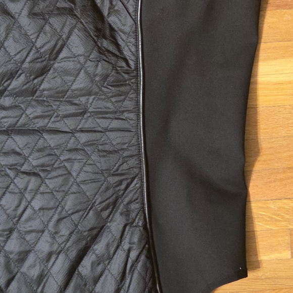 Harley Davidson Motorcycle XL Black Quilted Faux Leather Vest Stretch Panels - Picture 7 of 10